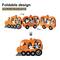 Glitzhome® 16" Halloween Skeletons & Ghosts Hinged Pumpkin Train Décor